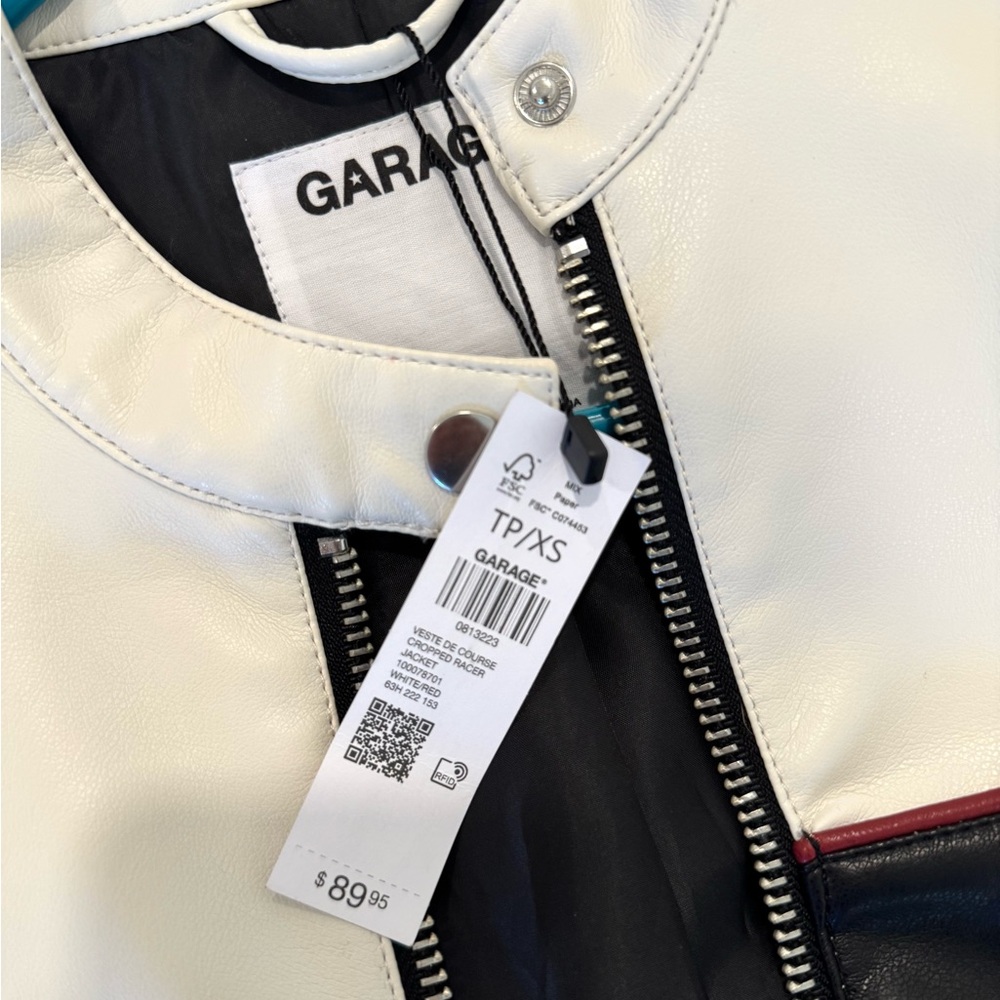 CROPPED RACER JACKET - Picture 2 of 5